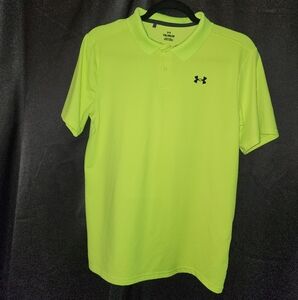 Under Armour Bright Yellow Boys Performance  Polo/Golf Shirt Youth Extra Large